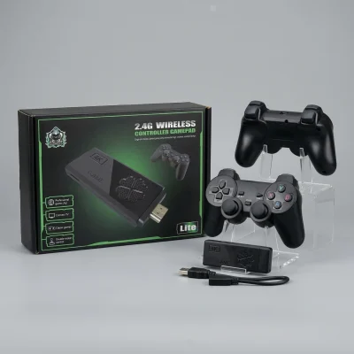 Consola Retro Game Stick Lite 4K Wireless M8 – 2.4G Wireless Controller Gamepad con 2 Mandos Inalámbricos