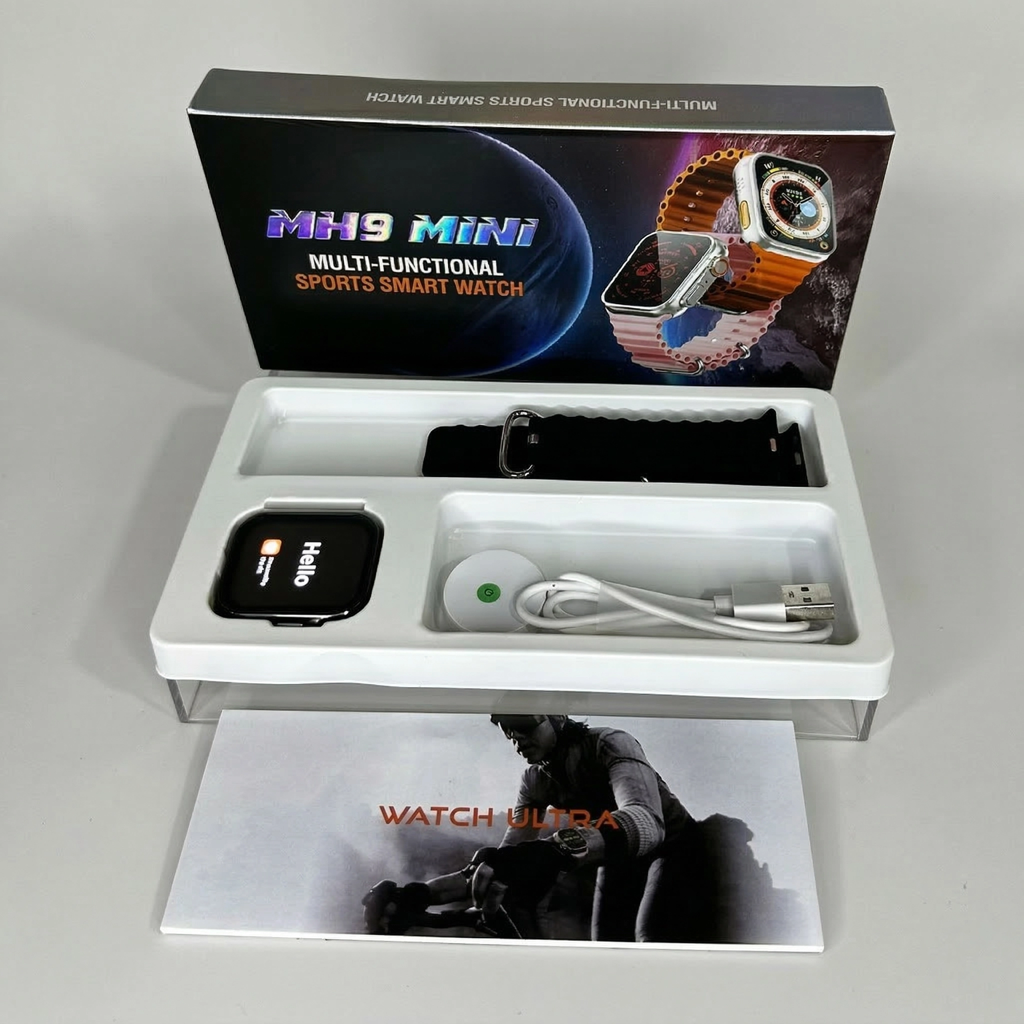 MH9 Mini Smartwatch Ultra Series - Reloj Deportivo Inteligente Multifuncional Pantalla HD