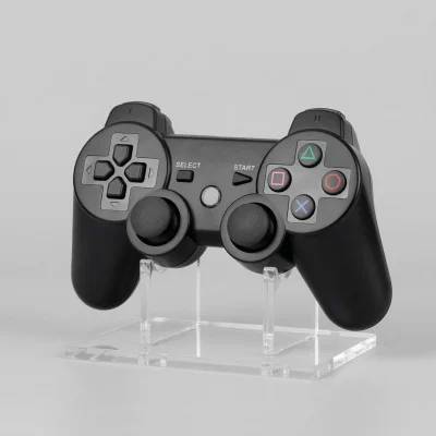 MANDO CONTROLADOR INALÁMBRICO COMPATIBLE CON PS2 Y PC - JOYSTICK ERGONÓMICO BLACK