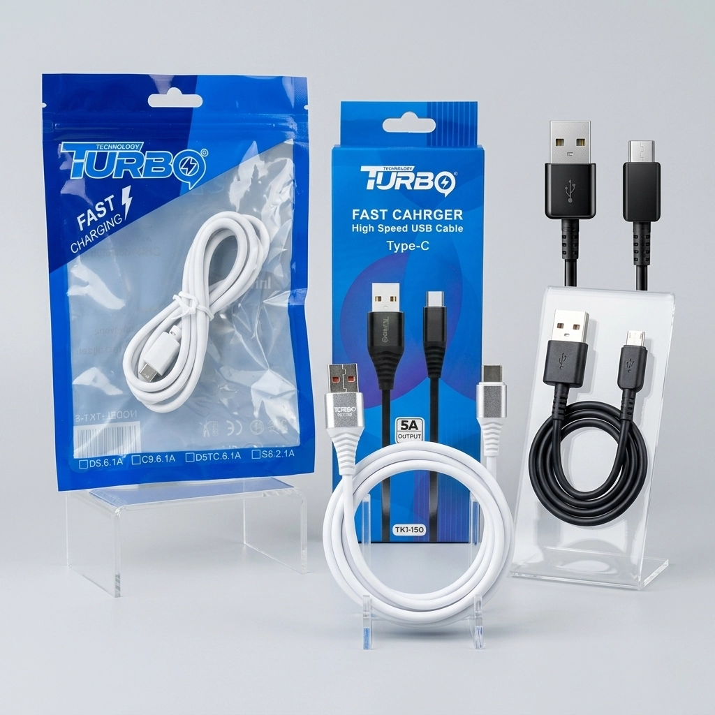 TURBO Cable USB-C de Carga Rápida 5A con Transferencia de Datos de Alta Velocidad TK1-150