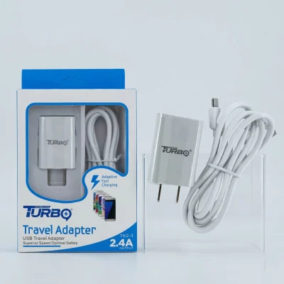 Turbo Technology TK2-3 - Cargador de Pared Turbo Power 25W con Cable Micro USB 5.1A