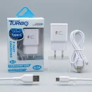 Turbo Technology TK2-60 - Cargador de Pared Turbo 38W con Cable Tipo-C 6A