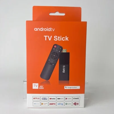 TVR3 Android TV Stick 4K Ultra HD con Google Assistant y Control Remoto por Voz